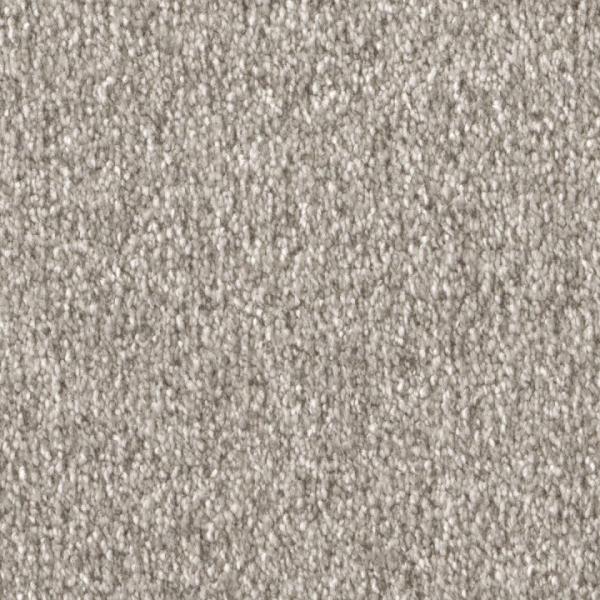 Draufsicht auf Vorwerk Celina 8L51 chips Teppichboden mit Preisschild 79,95 €/m²